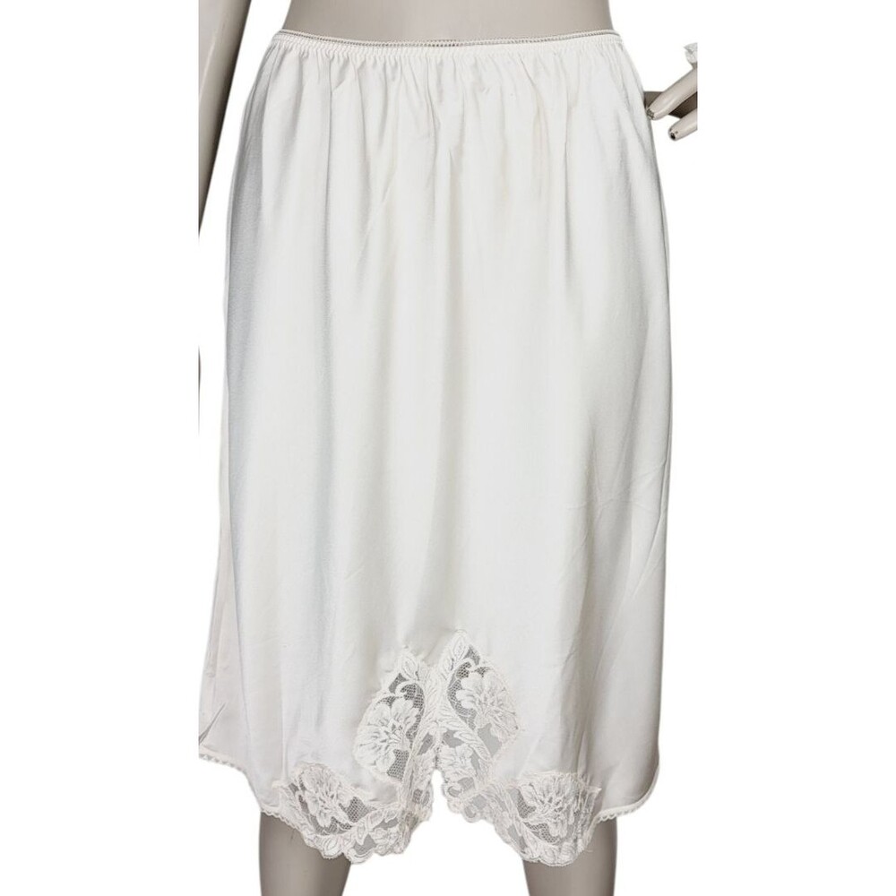 Vintage 60s Wacoal Blush Lace Half Skirt Slip Size Large